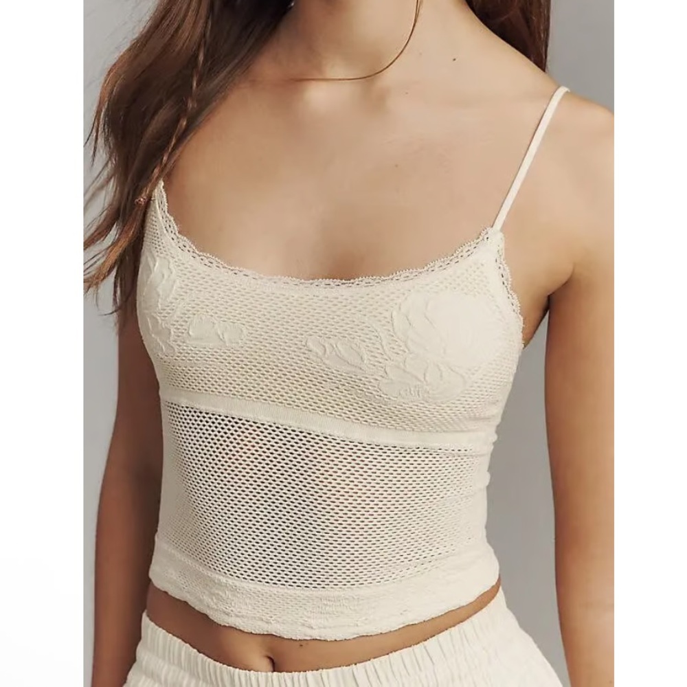 NWT Anthropologie Ivory Seamless Tank Top - Picture 4 of 5
